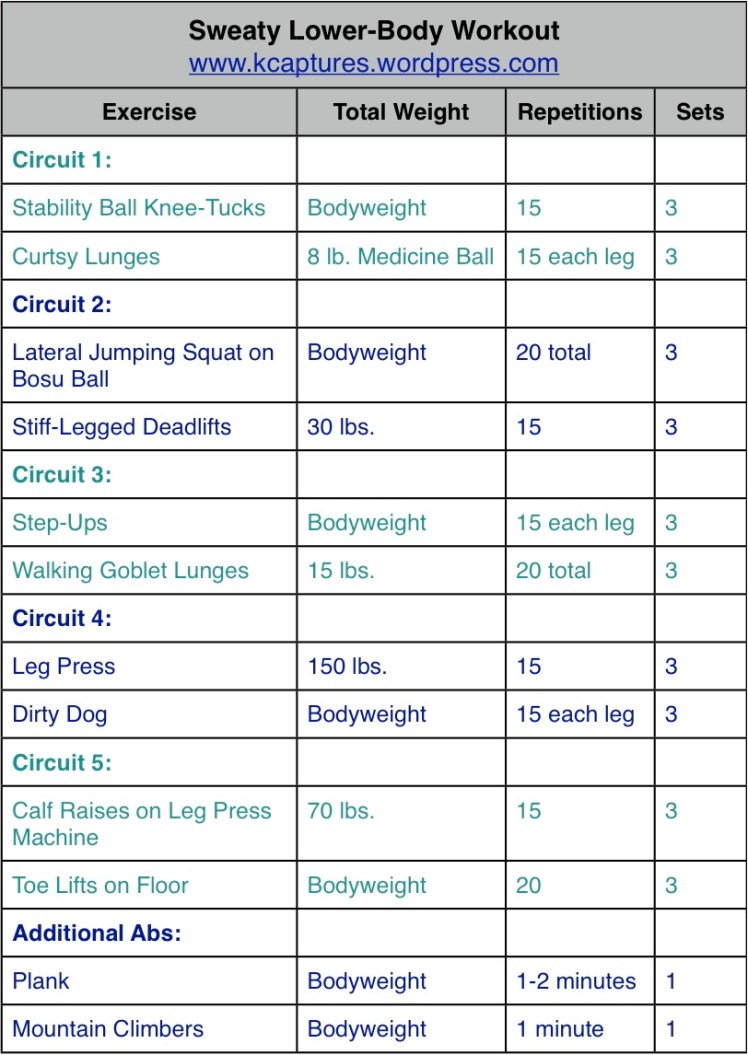 Sweaty Lower-Body Workout