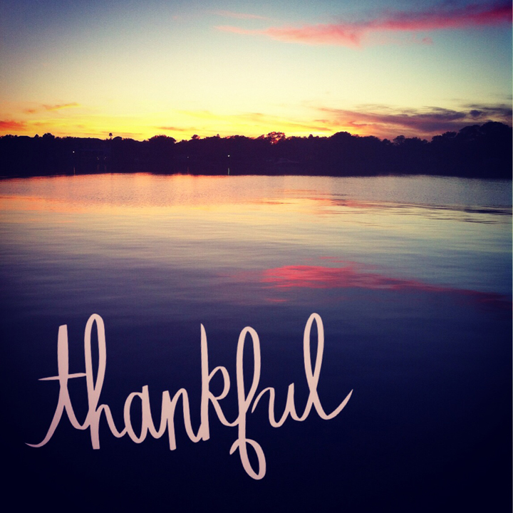thankful sunset