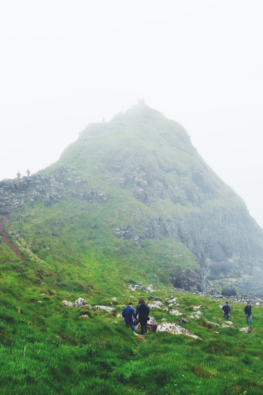 Foggy day at Giant's Causeway, Northern Ireland