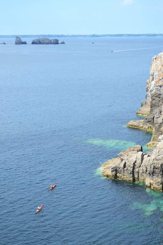 Kayakers in Breton, France